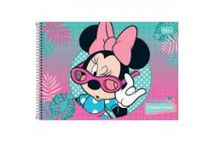 CADERNO DE DESENHO COM ESPIRAL 12185 MINNIE ( 96 FOLHAS ) UND - TILIBRA