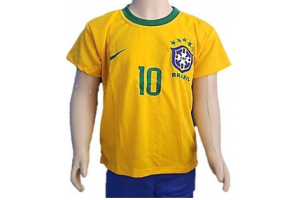 CAMISA REPLICA BRASIL INFANTIL - PP - AMARELA FINTAGOL UND