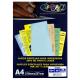 PAPEL VERGE A-4 180 GRS AZUL OFF PAPER PCT 50 FLS 183457