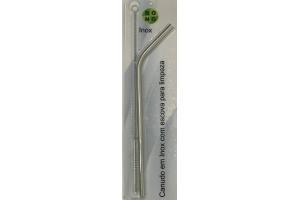 Canudo curvo em Inox com escova E170820 Bono unid.