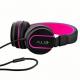 Fone de ouvido com microfone Pulse preto e rosa Multilaser PH160 unid.