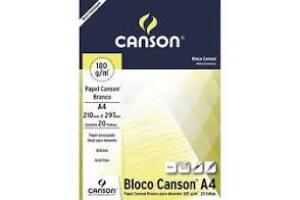 BLOCO DESENHO CANSON 210 X 297 140GR 20FLS BRANCO 7202 ROMITEC UND