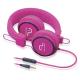 Fone de ouvido com microfone HeadFun rosa Multilaser PH088 unid.