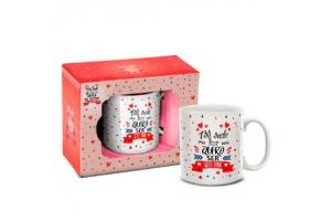Caneca Por onde for quero ser seu Par 300ml 1630 Artebel unid.