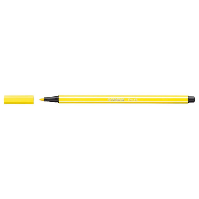 Caneta Pen Stabilo amarelo limão 68/24 Stabilo unid.