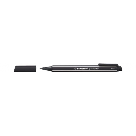 Caneta PointMax Sabilo preto 488 Stabilo unid.