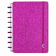 Caderno Inteligente Médio capa dura universitário 60 folhas CIMD3052 Glitter Pink Ambras