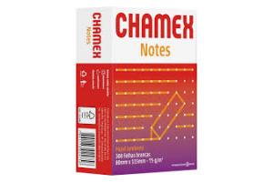 Papel lembrete 80mm x 115mm com 300 folhas notes Chamex unid.