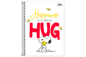 CADERNO C/D UNIV. 10 X 1 160 FLS SNOOPY 30824 TILIBRA UND 