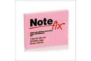 BLOCO NOTE FIX NF7 76MM X 102MM 100FLS ROSA 3M UND