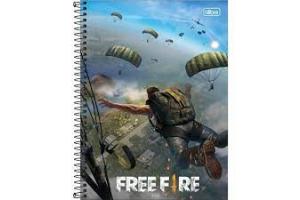 CADERNO C/D UNIV. 10 X 1 160 FLS FREE FIRE 31959 TILIBRA UND 