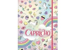 FICHARIO COMPLETO CARTONADO CAPRICHO C/ ELASTICO 80FLS 294656 TILIBRA UND