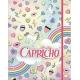 FICHARIO COMPLETO CARTONADO CAPRICHO C/ ELASTICO 80FLS 294656 TILIBRA UND