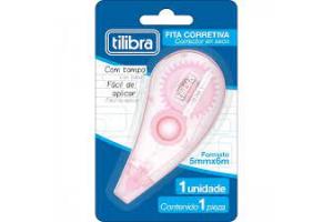 FITA CORRETIVA 5MM X 6M 282936 ROSA CLARO TILIBRA UND