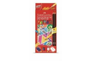 LAPIS DE COR GDE C/12 TRIANG 120512+2N FABER UND