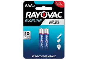 PILHA ALCALINA PALITO AAA 20930 RAYOVAC CT 02 UND
