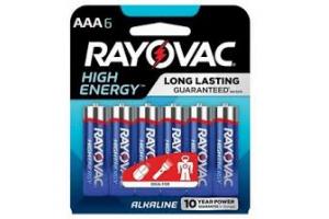 PILHA ALCALINA PEQ AA 2801 RAYOVAC CT 04 UND