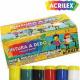 PINTURA A DEDO 30 ML 11306 ACRILEX CX 06 UND 