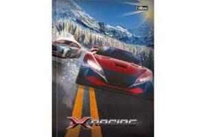 CADERNO BROCHURAO C/D TIPO ATA 96 FLS S/P X-RACING 14036 TILIBRA UND 