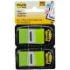 MARCADOR DE PAGINA BANDERITAS 25 X 43MM POST-IT VERDE 3M CARTELA 100 FLS