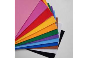 PAPEL EMBORRACHADO 38 X 50 LISO AMARELO ATIVA PCT 10 UND