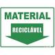 PLACA ADESIVA PLAST. 15 X 20 220BL MATERIAL RECICLAVEL SINALIZE UND