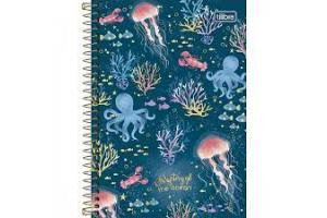 CADERNO COM ESPIRAL 31111 BUBBLE ( 80 FOLHAS ) UND - TILIBRA