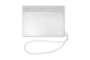 CRACHA 8 X 12 HORIZONTAL C/CORDAO 240 PLASTPARK 