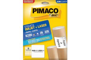 ETIQUETA INKJET E LASER 8296 PIMACO PCT 25 FLS