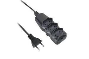 EXTENSAO 3 TOMADAS BIVOLT 10MTS 203010M PRETO ELGIN UND 