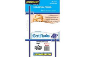 PAPEL VERGE A-4 180 GRS BRANCO MASTERPRINT PCT 50 FLS