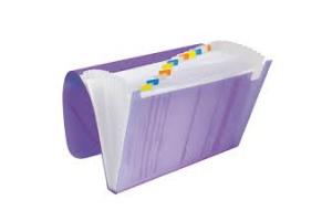 PASTA SANFONADA NEW LINE A-4 C/12 DIV. 609 LILAS DAC UND