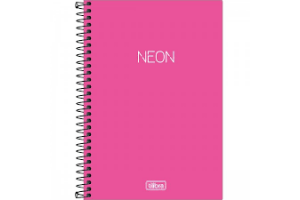 CADERNO C/P ESP 1/4 80 FLS NEON 30274 PINK TILIBRA UND  