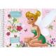 CADERNO DE DESENHO COM ESPIRAL 339270 TINKER BELL ( 96 FOLHAS ) UND - FORONI