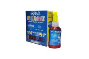 COLA BRILHANTE APLICOLA 25 G VERMELHA GR QUIMICA UND