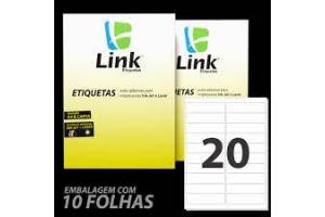 ETIQUETA ADESIVA 8015-2 101,6 X 25,4MM 10 FLS C/20 UND LINK ETIQUETAS ENVELOPE