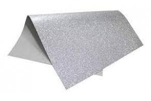 PAPEL EMBORRACHADO 40 X 48 GLITTER PRATA ATIVA PCT 5 UND 