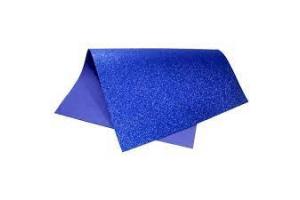 PAPEL EMBORRACHADO 40 X 48 PE3004 GLITTER AZUL BRW PCT 10 UND 