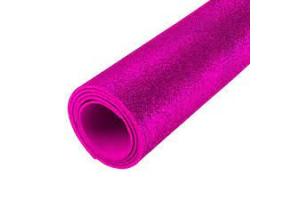 PAPEL EMBORRACHADO 40 X 48 PE3010 PACOTE COM 10 UND ( GLITTER PINK ) - BRW