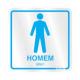 PLACA ADES 15 X 15 120AJ PROC SANITARIO MASC SINALIZE UND 