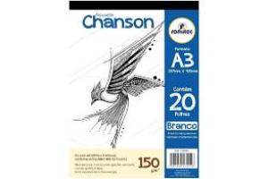 BLOCO DESENHO A3 CANSON C/20FLS BRANCO ROMITEC UND