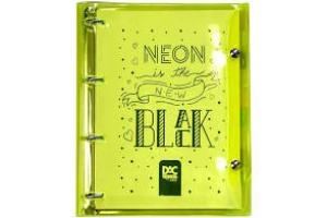 CADERNO ARGOLADO 192 FLS COLOR BUBBLE 2396AM AMARELO DAC UND