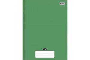 CADERNO BROCHURAO C/D TIPO ATA 48 FLS MAIS 11675 VERDE TILIBRA UND