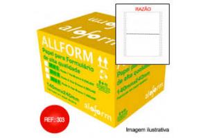 FORMULARIO CONTINUO 80 CLS 2 VIAS 406 BRANCO ALLFORM CX 1500 JGS