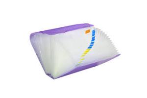 PASTA SANFONADA C/31 DIV A-4 C/ ELAST NEW LINE 6018PP-LI LILAS DAC UND