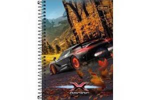 CADERNO CD ESP 1/4 80 FLS X-RACING 29185 TILIBRA UN