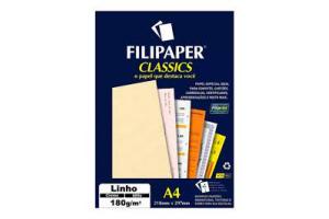 PAPEL FILIPAPER A-4 180 GRS LINHO CREME FILIPERSON PCT 50 FLS  