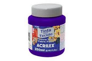 TINTA P/ TECIDO 250 ML FOSCA 516 VIOLETA ACRILEX UND 
