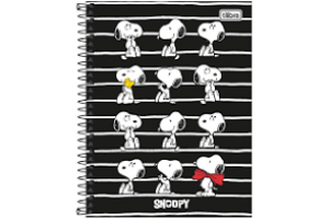 CADERNO C/D UNIV. 1 X 1 80 FLS SNOOPY 30.823 TILIBRA UND