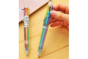 CANETA ESFEROGRAFICA 06 CORES COPIMAR UND